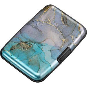 Mens or Womens Mini RFID Aluminum Wallet Credit Cards Holder Business Card Case